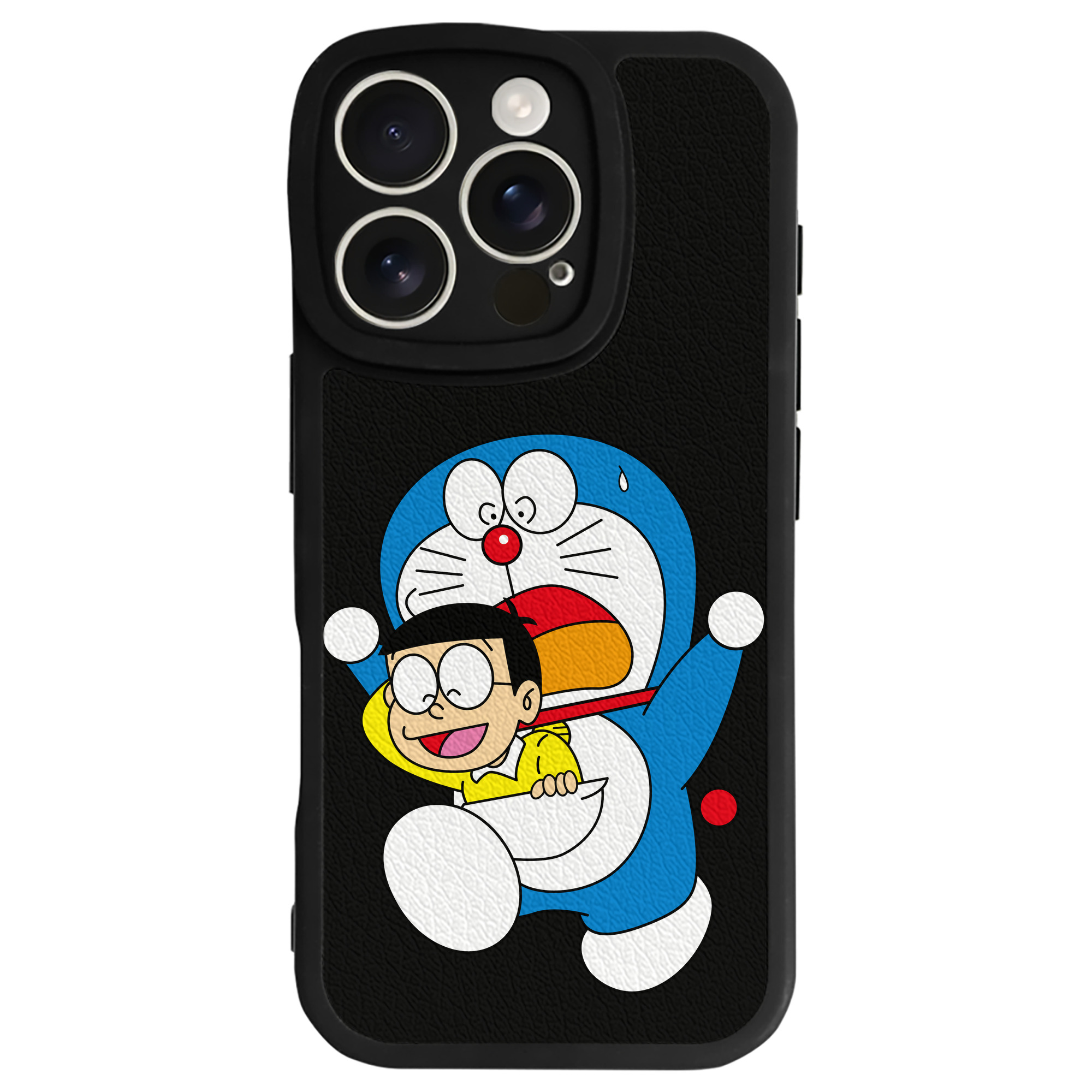 （画像用） ドラえもん Doraemon 【iPhone 16シリーズ対応】シリコンスマホケース（レザー調） 材質：シリコン